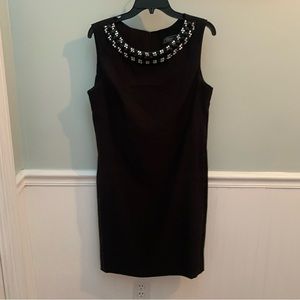 Dressbarn Collection. Black cocktail dress with embellishments. Women’s 12.